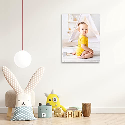 YK Artwood Custom Canvas Upload Images- Custom Canvas Prints with Your Photos 8x10 inch -Personalized Canvas Pictures for Kid Lover Pet Family -Portrait Photo Prints-Made In USA-Fast Delivery