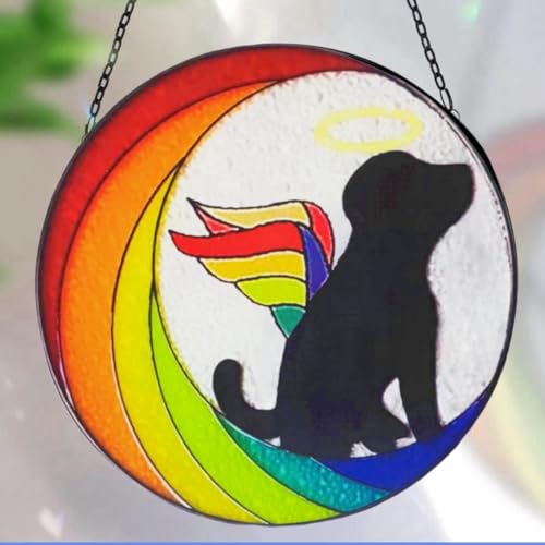 Personalized Dog Memorial Suncatcher for Sympathy Gift