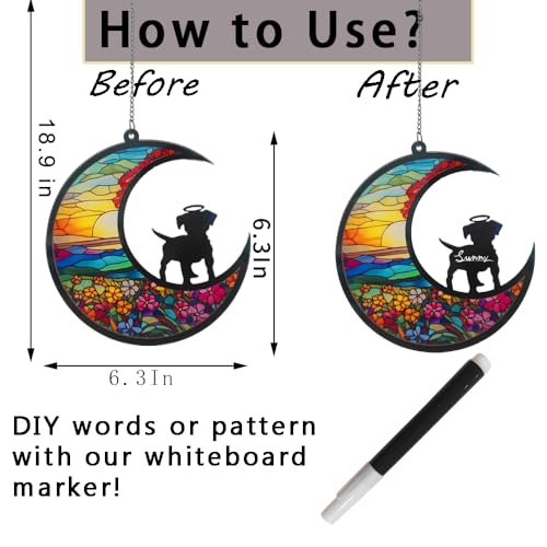 Personalized Dog Memorial Ornament with Angelic Halo