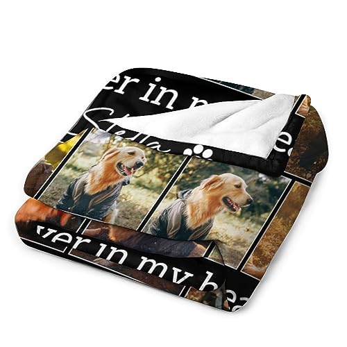 Artsadd Dog and Cat Memorial Gifts, Pet Loss Memorial Blanket, Custom Dog Blanket, Personalized Dog Remembrance Gifts, Loss of Dog or Cat Remembrance Sympathy Grief Condolence Bereavement Gifts