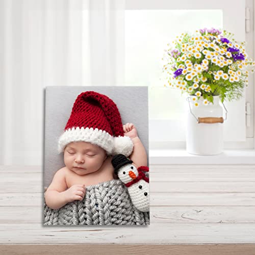 YK Artwood Custom Canvas Upload Images- Custom Canvas Prints with Your Photos 8x10 inch -Personalized Canvas Pictures for Kid Lover Pet Family -Portrait Photo Prints-Made In USA-Fast Delivery