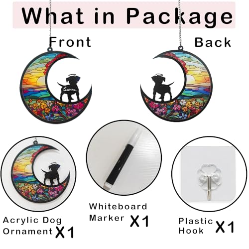 Personalized Dog Memorial Ornament with Angelic Halo