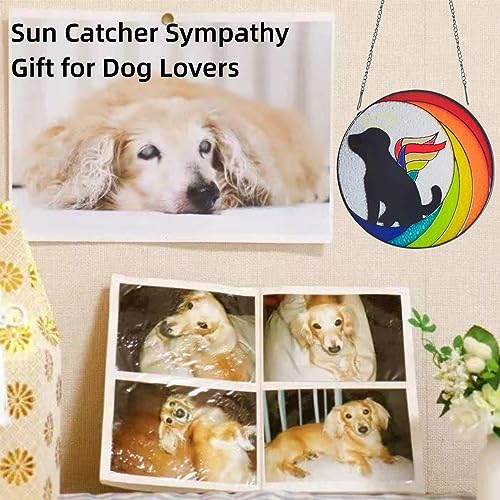 Personalized Dog Memorial Suncatcher for Sympathy Gift