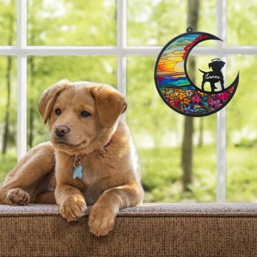 Personalized Dog Memorial Ornament with Angelic Halo