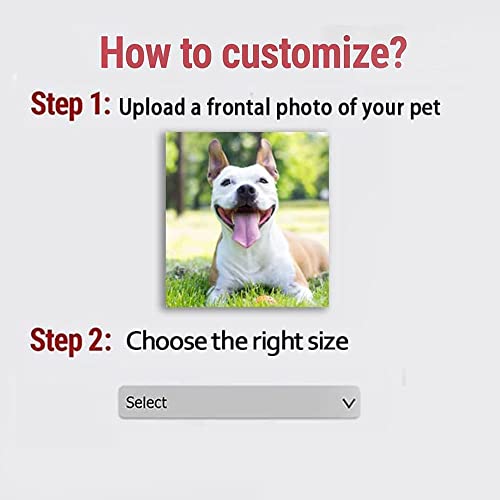 Custom Pet Photos Canvas Wall Art Personalized Cute Dog Cat in Bathtube Pictures Painting Prints, Funny Black and White Animals Bathroom Wall Decor Pet Portrait Framed Artworks Pet Gift Ready To Hang