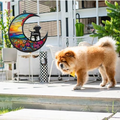 Personalized Dog Memorial Ornament with Angelic Halo