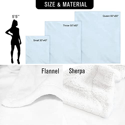 OARSE Personalized Pet Blanket with Dogs Picture Custom Dog Memorial Blanket Cat Throw Blankets Customized Photo Gift for Pets Lovers - Flannel, Queen