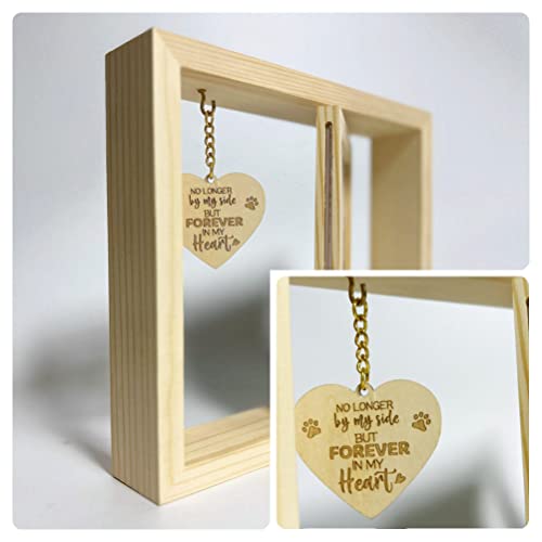 Aprllolg Dog Rotating Photo Frame, Dog Memorial Photo Frame Dog Lovers Gifts for Women,Personalized Gift for Pet Lovers and Memorials