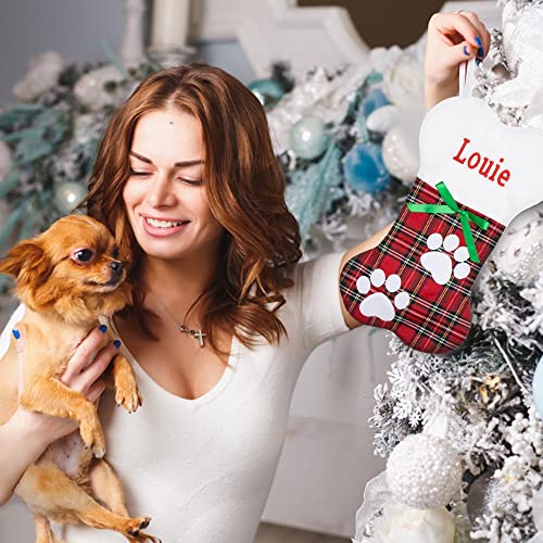 Personalized Embroidered Christmas Stockings for Cats and Dogs