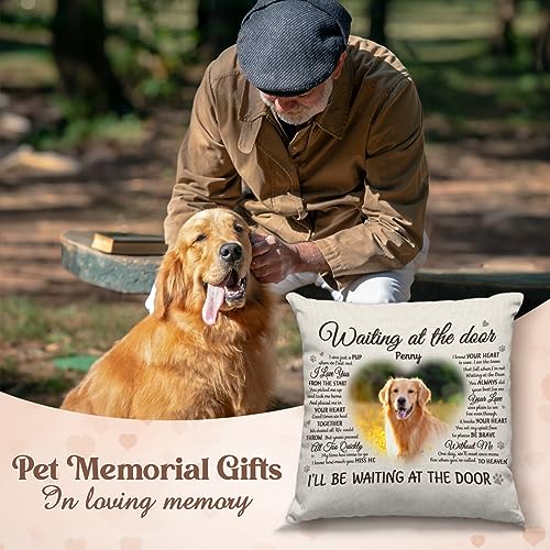 Pawfect House Personalized Dog Pillow with Photo, Comfortable Polyester, Square Shape, Customizable Cover, Ideal for Small Breeds