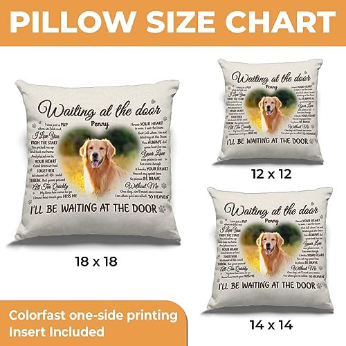 Pawfect House Personalized Dog Pillow with Photo, Comfortable Polyester, Square Shape, Customizable Cover, Ideal for Small Breeds