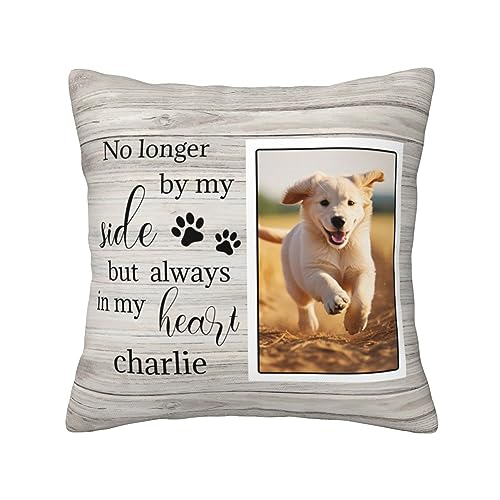 WALXINK Dog Memorial Gifts for Loss of Dog, Personalized Pet Pillow Covers, Pet Loss Gifts Sympathy Gift for Pet Owners Parent (Dog-Pillow-3)