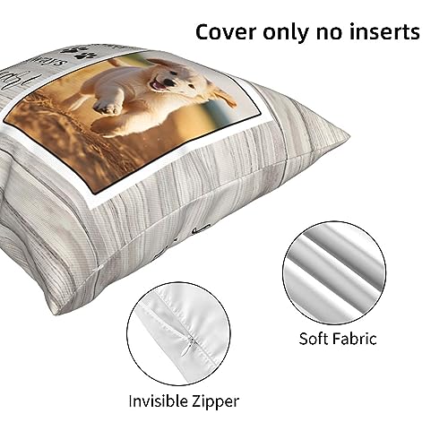 WALXINK Dog Memorial Gifts for Loss of Dog, Personalized Pet Pillow Covers, Pet Loss Gifts Sympathy Gift for Pet Owners Parent (Dog-Pillow-3)