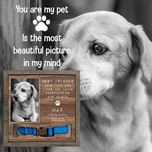 Pawfect House 9x9in Personalized Pet Loss Sign, Dog Memorial Gifts For Loss Of Dog, Pet Loss Gifts, Dog Memorial Picture Frame - Upload Image Pet Memorial Gifts For Dogs, Dog Remembrance Gift