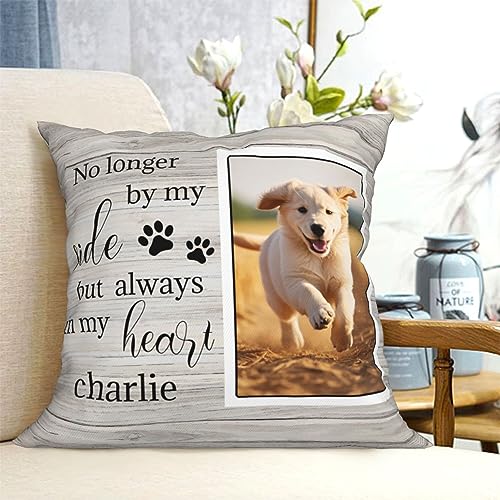 WALXINK Dog Memorial Gifts for Loss of Dog, Personalized Pet Pillow Covers, Pet Loss Gifts Sympathy Gift for Pet Owners Parent (Dog-Pillow-3)