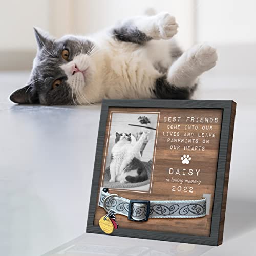 Pawfect House 9x9in Personalized Pet Loss Sign, Dog Memorial Gifts For Loss Of Dog, Pet Loss Gifts, Dog Memorial Picture Frame - Upload Image Pet Memorial Gifts For Dogs, Dog Remembrance Gift