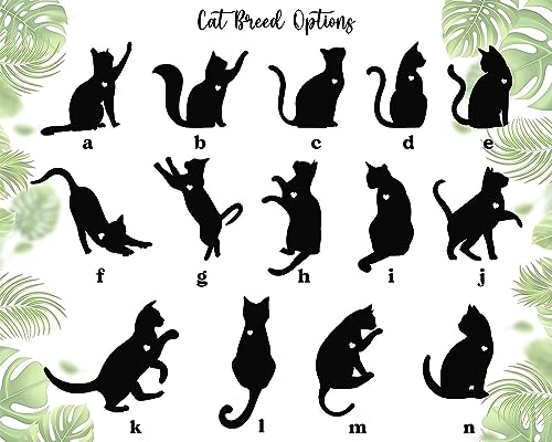 NAZENTI Personalized Cat Suncatcher Memorial Ornament, Cat on Moon for Suncatcher Gifts, Memorial Gift Loss of Cat, Gifts for Cat Lovers, Loss of Cat, Memory Remember Cat, Xmas Gift A01