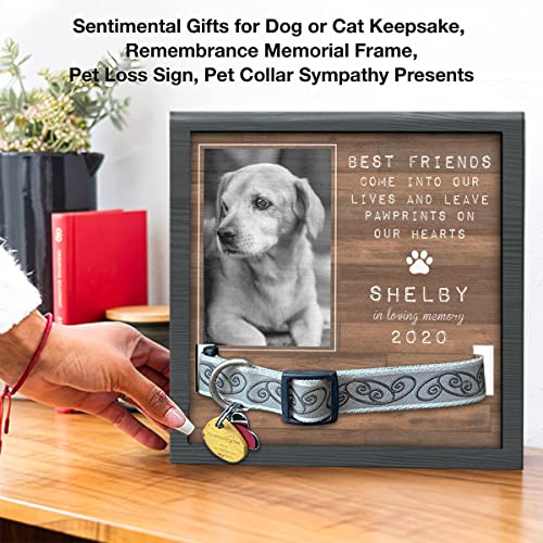 Pawfect House 9x9in Personalized Pet Loss Sign, Dog Memorial Gifts For Loss Of Dog, Pet Loss Gifts, Dog Memorial Picture Frame - Upload Image Pet Memorial Gifts For Dogs, Dog Remembrance Gift