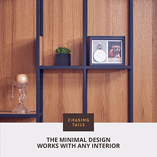 Chasing Tails Keepsake Pet Urns for Dogs Ashes - Wooden Memorial Dog Urns for Ashes Personalized, Premium Cat Urns for Ashes, Clay Imprint Kit, Pet Paw Print Kit, Keepsake Memory Frame, Photo Book