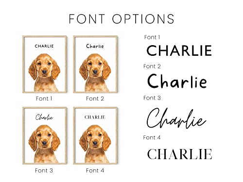 Create Your Own Framed Wall Art Pet Portrait - Dog Wall Art and Cat Art Wall Decor Personalized Poster - Pet Memorial Gifts Custom Posters, Create Poster from Photo Prints - Custom Picture Framed Art