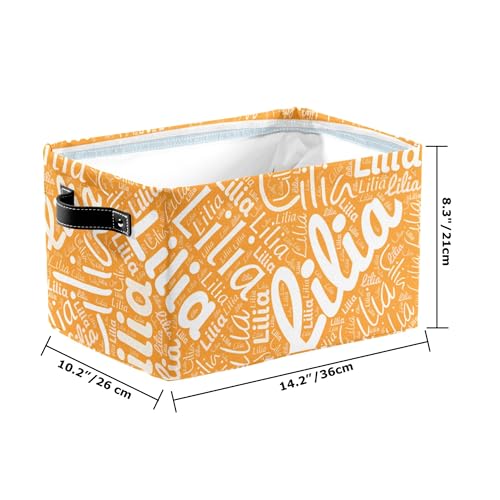 MuMiY Personalized Dog Toy Basket - Collapsible toy box for dogs with Pet's Name/Photo - Custom Pet Toy Box with Comfortable Handles for Dog Toys, Dog Coats, Clothing, Blankets