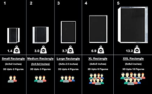 Personalized Custom 3D Holographic Photo Etched Engraved Inside The Crystal with Your Own Picture (Birthday, Wedding Gift, Memorial, Mother's Day, Valentine's, Christmas, Personalized)