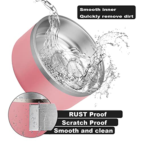 Personalized Stainless Steel Pet Food and Water Bowls