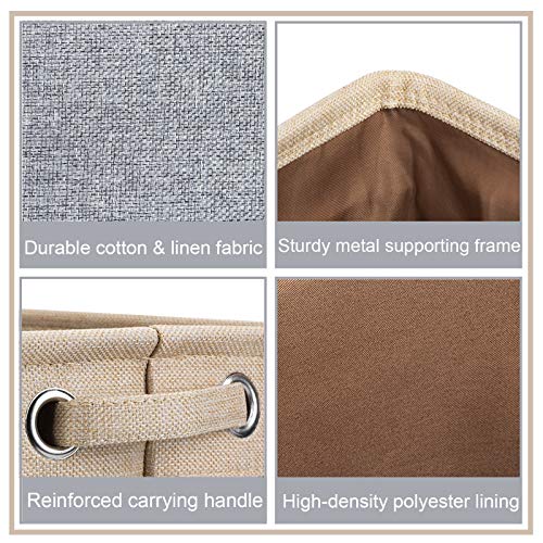 HiPeep Dog Toy Box Basket Personalized Storage Bin with Pet Name Collapsible & Fordable Cube Organizers for Cat Puppy Stuff Accessories Customized Gift