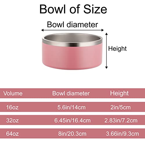 Personalized Stainless Steel Pet Food and Water Bowls