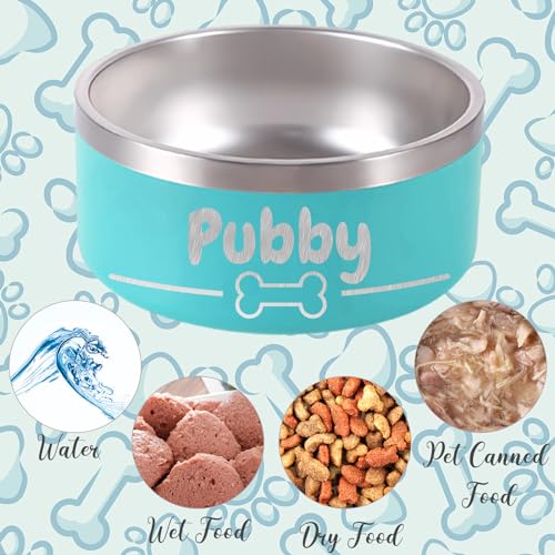 Custom Laser Engraved Personalized Stainless Steel Pet Bowl