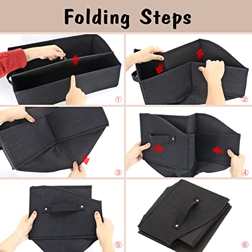 PET ARTIST Personalized Collapsible Dog Organization and Storage Basket,Dog Toy Storage with Handles,Dog Toy Box Bin Large for Chew Toys,Clothes,Squeak Toys,Black