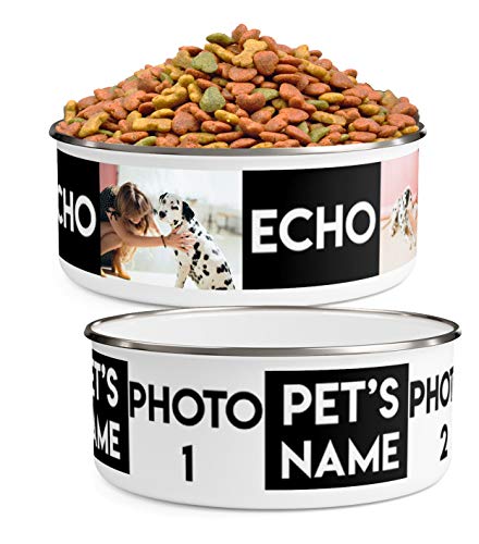 Custom Stainless Steel Enamel Dog Bowl with Photos