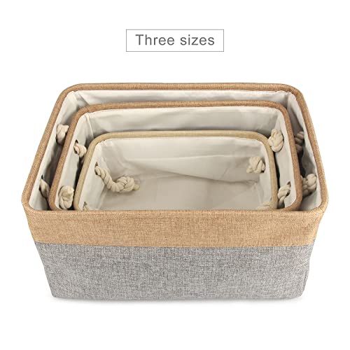 TONYFY Personalized Dog Toy Storage Basket Bin Collapsible Customized Pet's Name Storage Box Organizer for Dog Toys、Dog Clothing、Dog Apparel & Accessories(Grey-S)