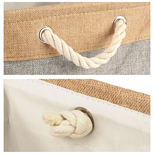 TONYFY Personalized Dog Toy Storage Basket Bin Collapsible Customized Pet's Name Storage Box Organizer for Dog Toys、Dog Clothing、Dog Apparel & Accessories(Grey-S)