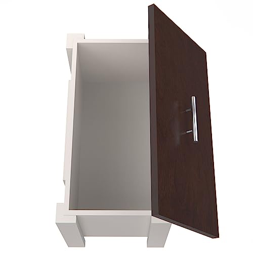 GrooveThis Woodshop Personalized Dog Toy Box Storage Container - Perfect for dog treats, toys, leashes, dog food. (Dark Walnut)