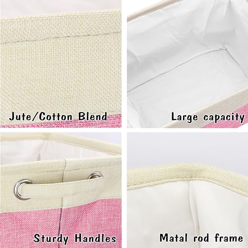 PET ARTIST Dog Toy Basket Dog Toy Box Collapsible with Pet's Name-Dog Toy Bin for Dog Toys,Dog Coats,Clothing,Blankets