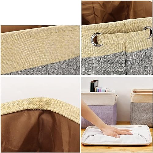 Personalized Dog Toy Box Storage Custom Dog Basket with Pet's Name Cat Dog Toy Storage Gift for Dog Lovers (Grey)