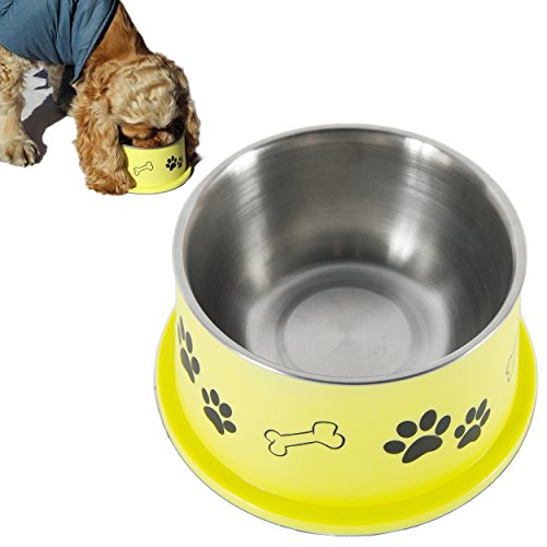 Ergonomic Personalized Spaniel Bowl for Long Ear Dog