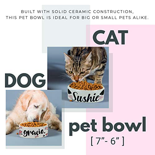 Custom Pet Bowls with Personalized Designs and Names