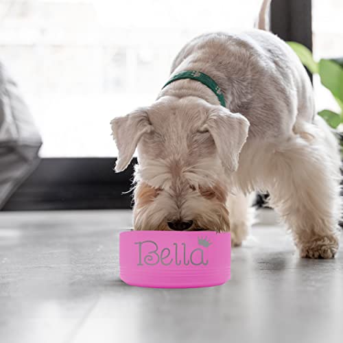 Engraved Stainless Steel Dog/Cat Bowl - Personalized Pet Bowl