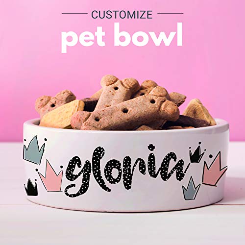 Custom Pet Bowls with Personalized Designs and Names
