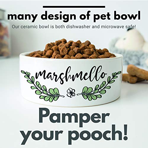 Custom Pet Bowls with Personalized Designs and Names