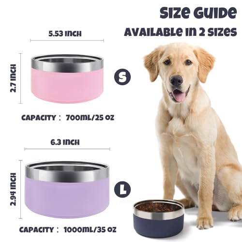 Personalized Stainless Steel Pet Bowl with Laser Engraving