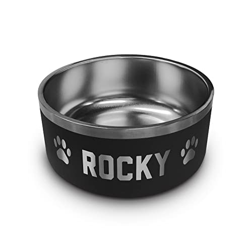 Custom Stainless Steel Non Slip Personalized Dog Bowl