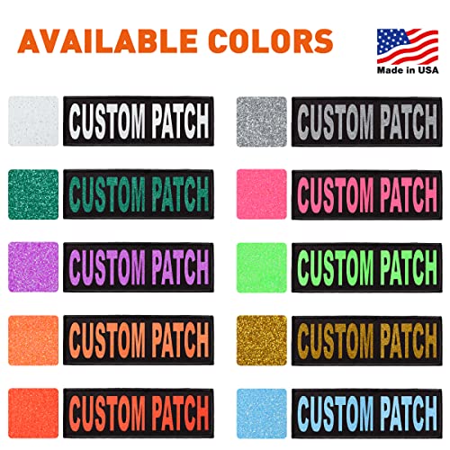 Custom Glitter Letter Dog Vest Patch - Pink