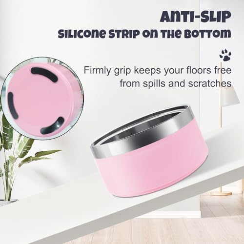 Personalized Stainless Steel Pet Bowl with Laser Engraving