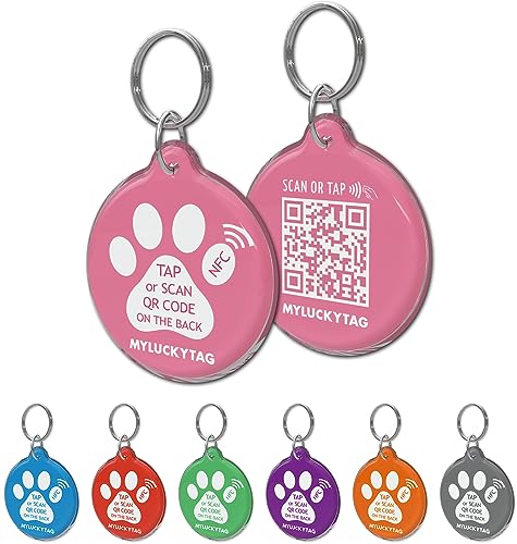 Custom NFC & QR Smart Pet ID Tag