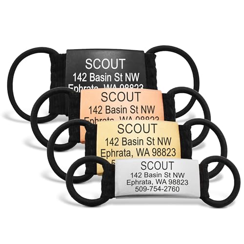 Custom Engraved Silent Pet ID Tags for Dogs/Cats