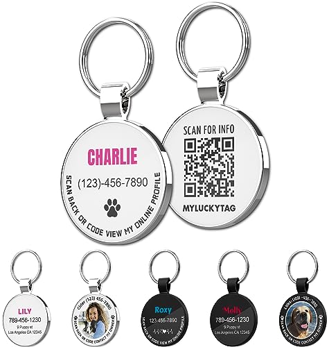 MYLUCKYTAG Personalized QR Code Pet ID Tags