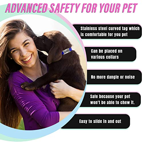 Personalized Stainless Steel Slide-On Pet ID Tags